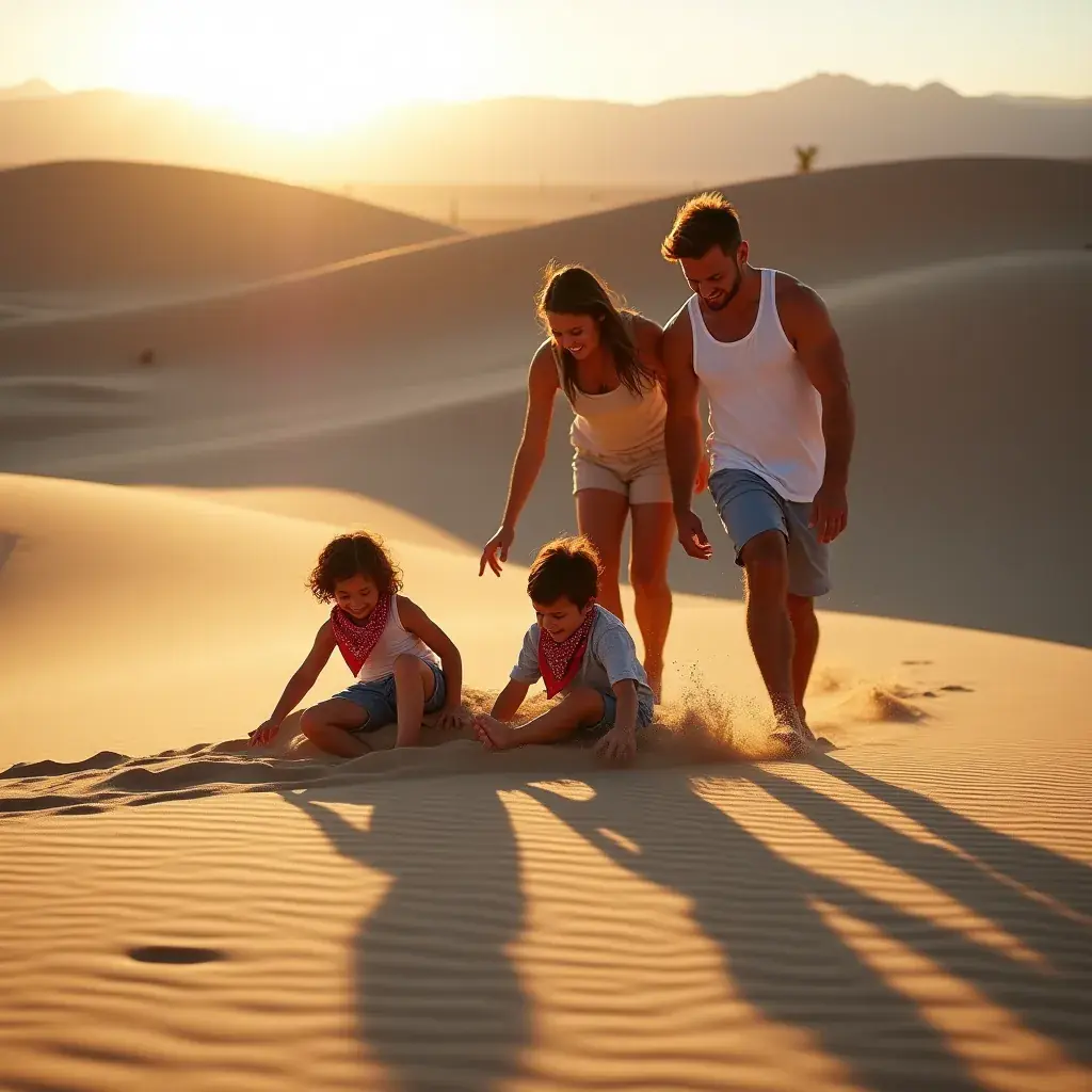 Уникальные скальные образования, изрезанные ветром, в пустынном окружении.