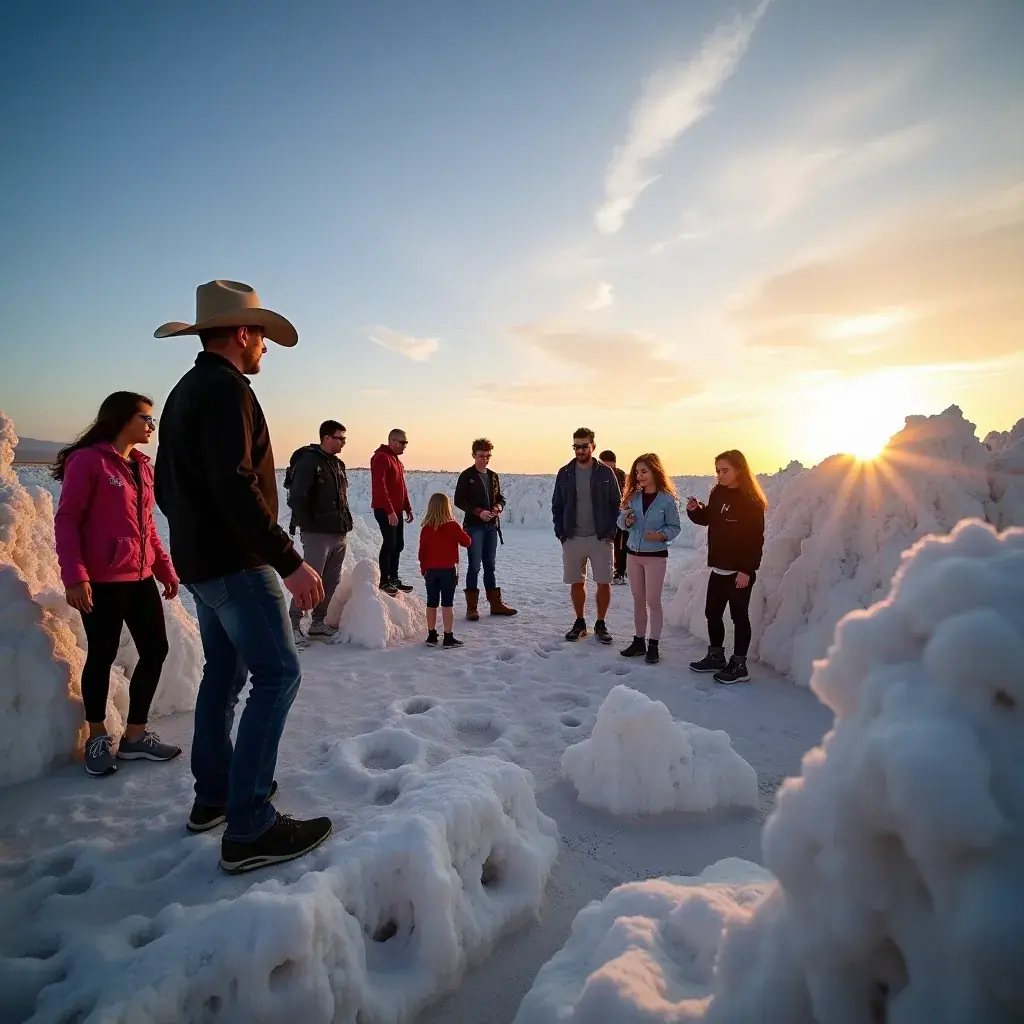 Вид на песчаные дюны, освещенные солнечными лучами, создающие тени.