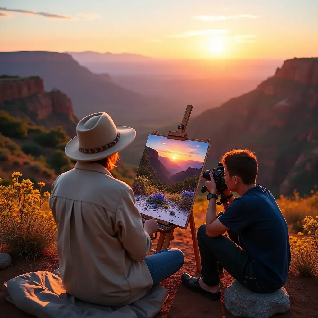 Горные цепи, обрамляющие Долину Смерти, с яркими оттенками земли.